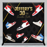 Lofaris Personalized Name Sneaker Ball Birthday Backdrop